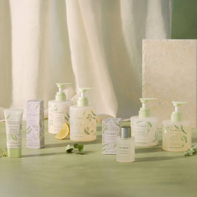 Thymes glass vessel detail showing premium finish and display benefit