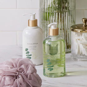 Thymes lather texture creamy foam illustrating gentle hydrated cleansing