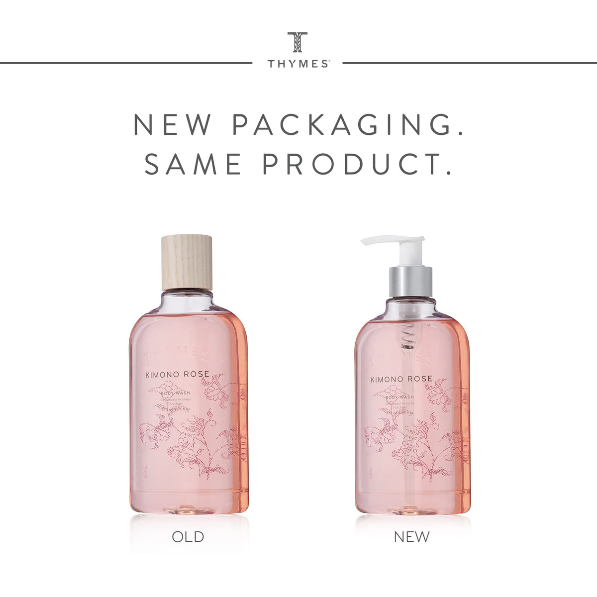 Thymes Kimono Rose creamy lather close-up highlighting moisturizing texture and soft foam