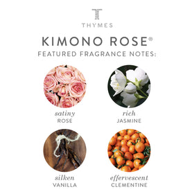 Thymes display of glycerin and Noni fruit ingredients conveying nourishment and plant-based sourcing