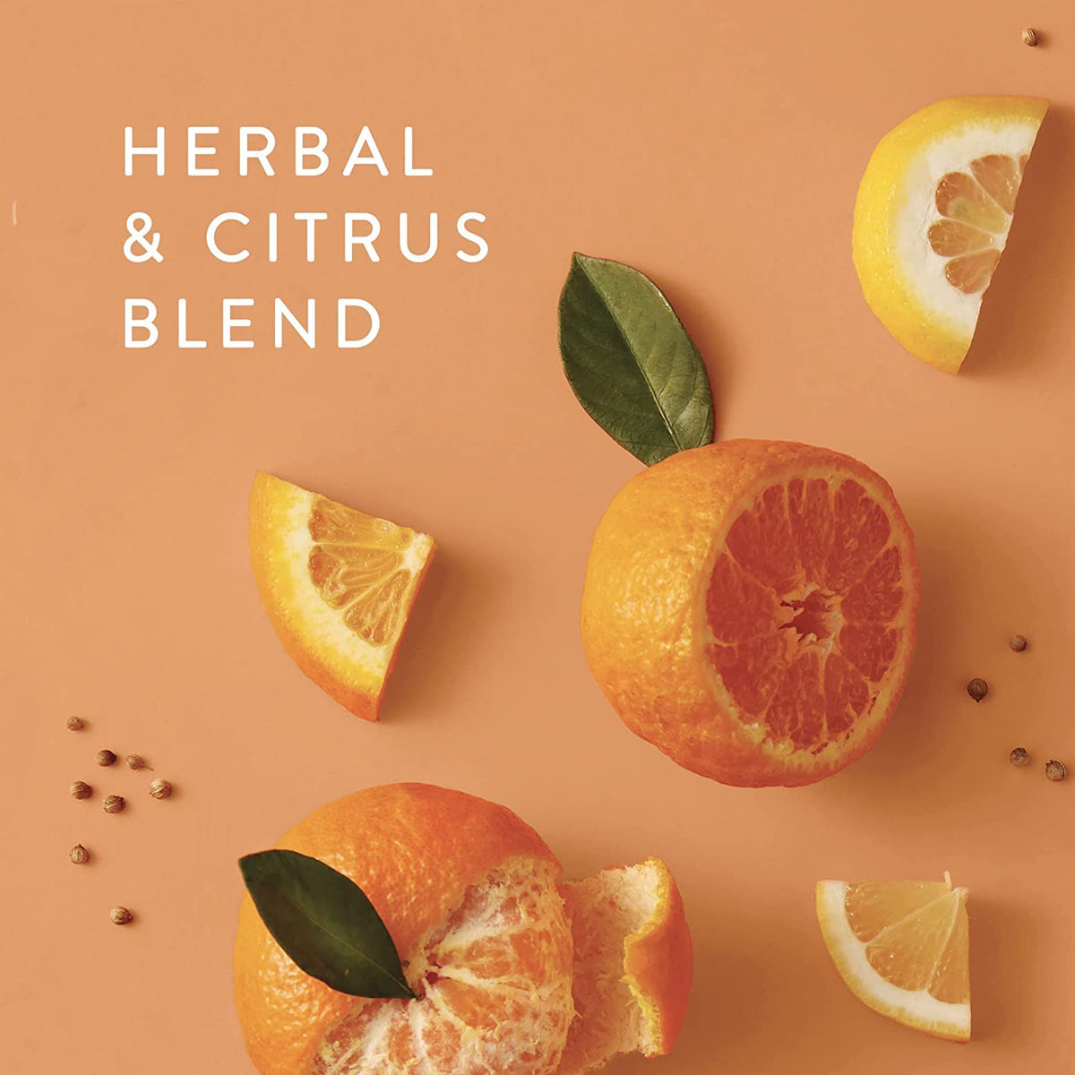 Thymes bottle side profile highlighting sleek shape and refill-friendly packaging benefit