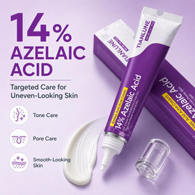 TIANLUNE gel-cream texture close-up showing lightweight absorbent formula benefit