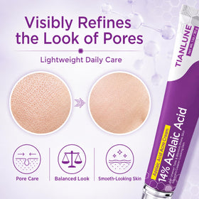 TIANLUNE spread on hand demonstrating smooth glide and non-greasy finish benefit