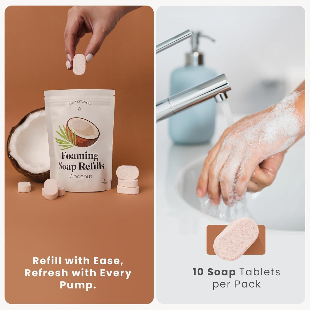 Tidy Kitchen label and ingredients detail highlighting scent and gentle formulation