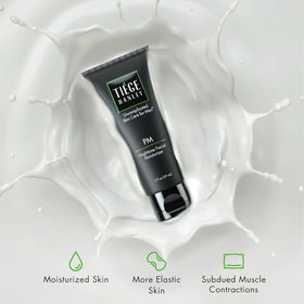 Tiege Hanley applied in morning routine demonstrating lightweight, oil-control finish