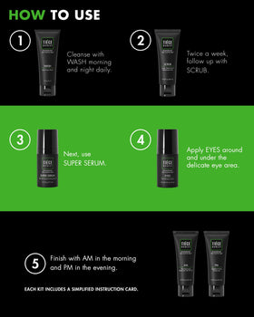 Tiege Hanley firming serum being applied from dropper to demonstrate lightweight absorption