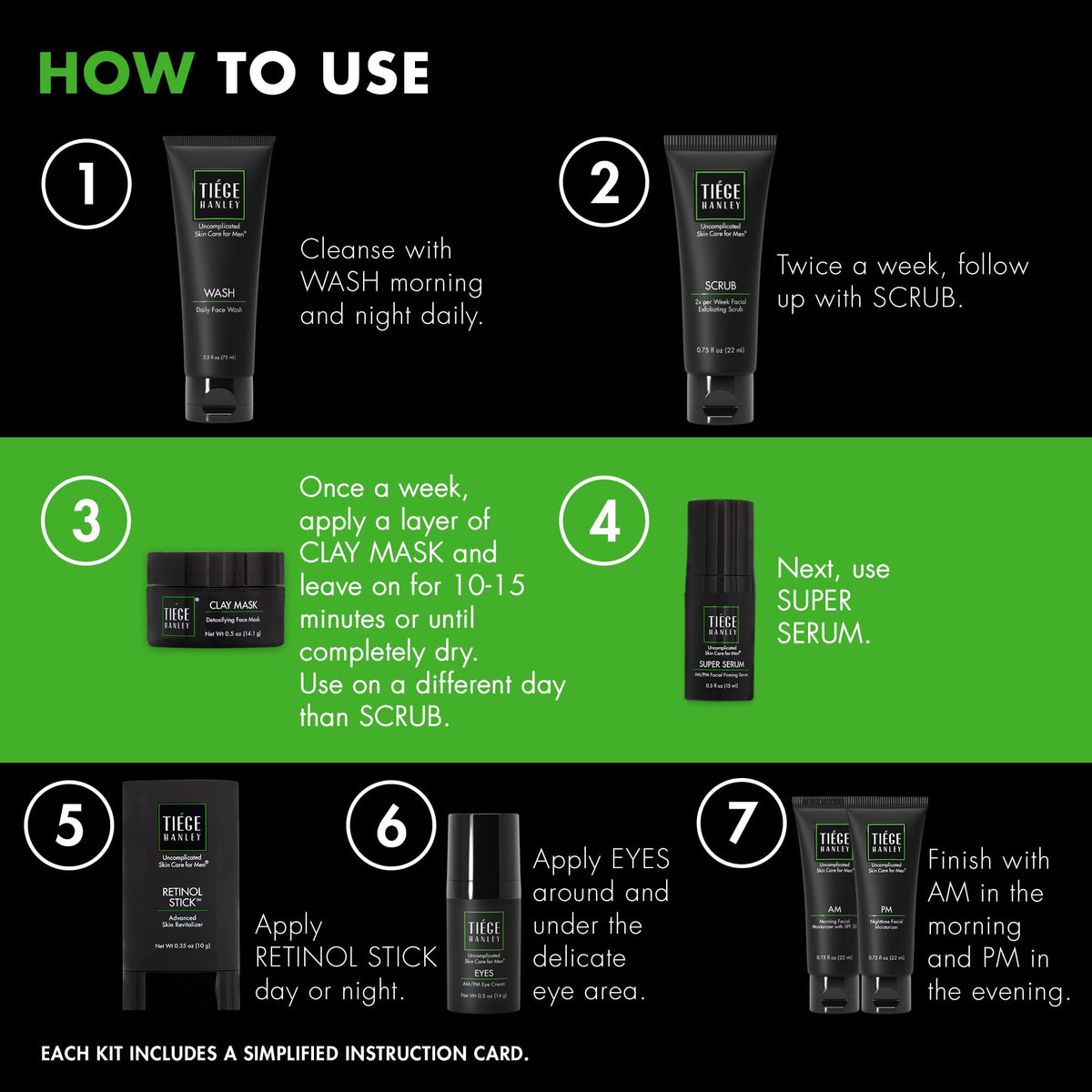 Tiege Hanley clay mask applied on face demonstrating deep pore detox benefit