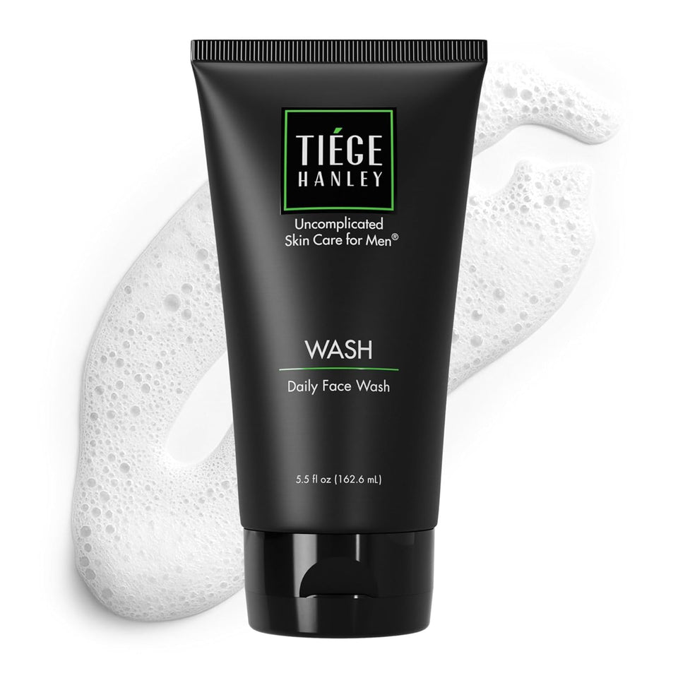 Tiege Hanley front packaging showing clean design and product name for easy identification