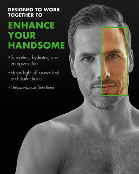 Tiege Hanley face wash tube close-up highlighting gentle cleansing benefits
