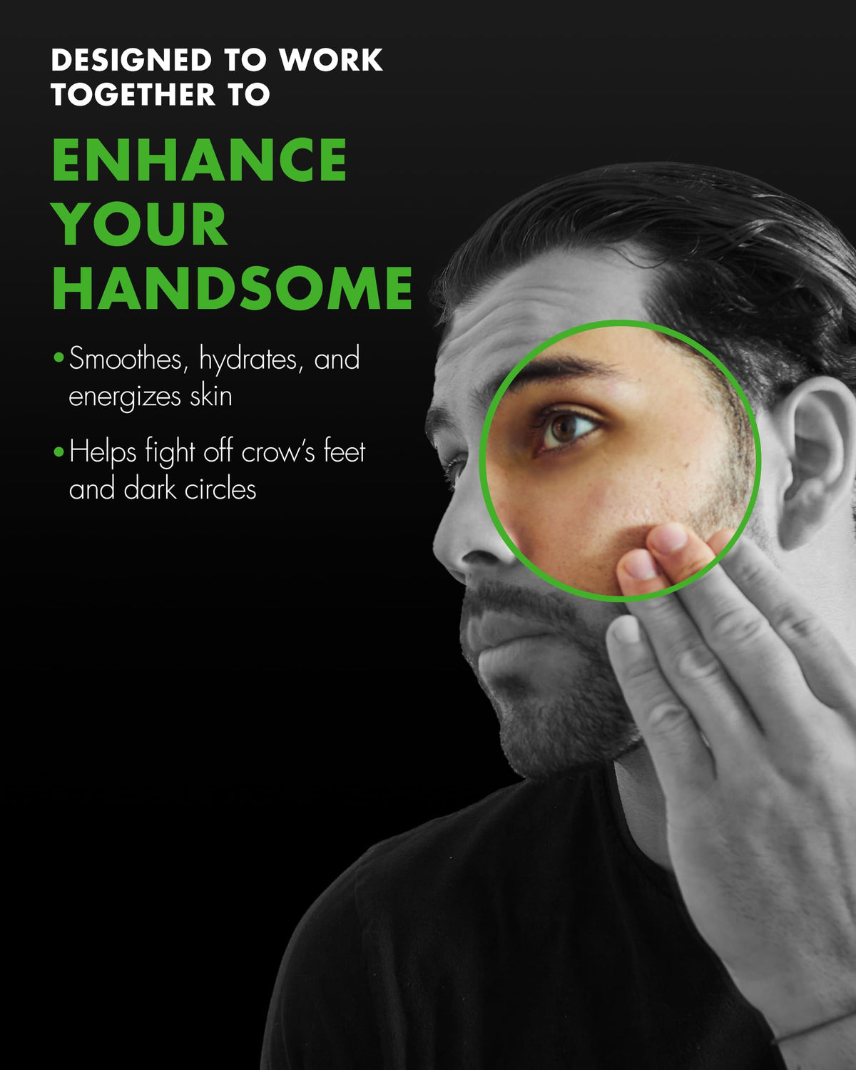 Tiege Hanley face wash texture on palm showing gentle lather and cleansing