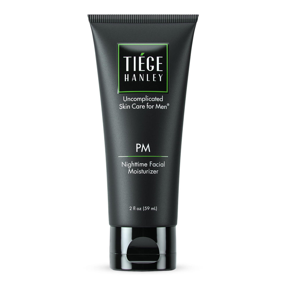 Tiege Hanley front packaging showing product name and benefit