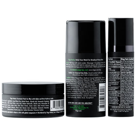 Tiege Hanley salicylic acid wash pump close-up highlighting pore-clearing action