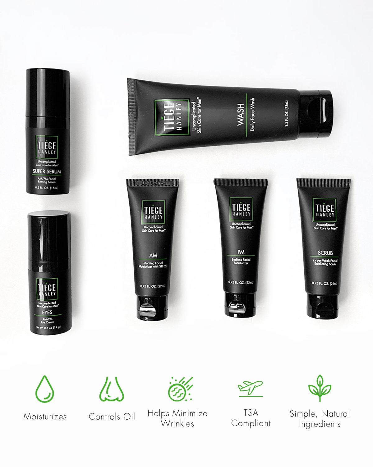 Tiege Hanley exfoliating scrub texture detail showing buffing particles for smoother skin