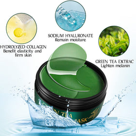 Tiepetly open jar with stacked under-eye patches and spoon for sanitary removal