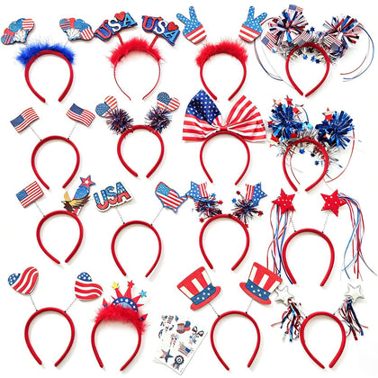 Tifwsea front packaging showing 16 headbands and four tattoos for easy party distribution