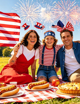 Tifwsea temporary tattoos and stickers displayed ready to apply for quick patriotic accents