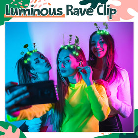 Tigeen clips secured in a braided hairstyle for playful festival styling
