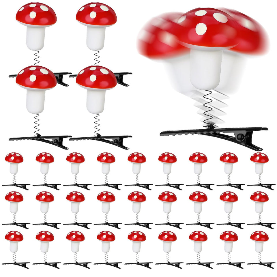 Tigeen front packaging showing full 30-piece mushroom clip set for quick styling