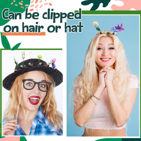 Tigeen hair styled at festival with glowing clips for standout personality