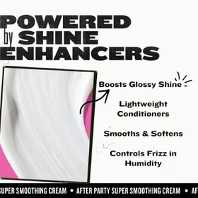 TIGI After Party being smoothed into damp hair to reduce frizz and drying time