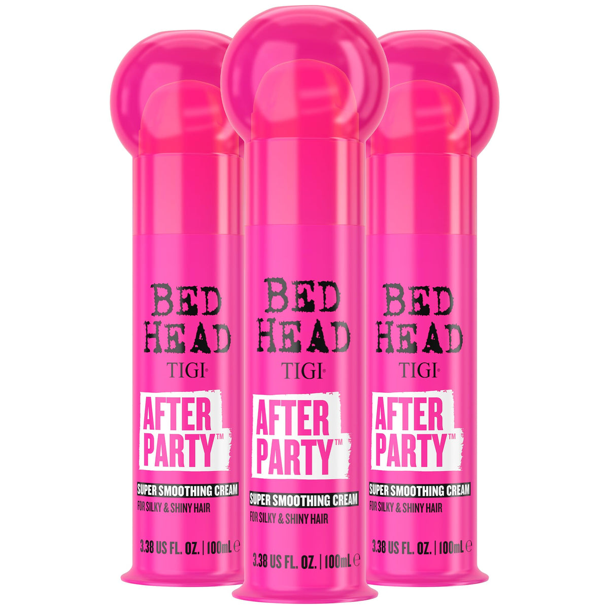 TIGI After Party front packaging showing product and size benefit shine
