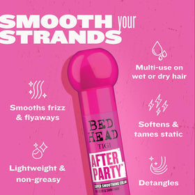 TIGI Bed Head applied to damp hair before blow-dry for faster styling
