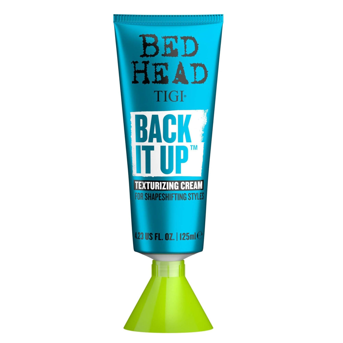TIGI Bed Head front packaging showing product and branding, highlights size