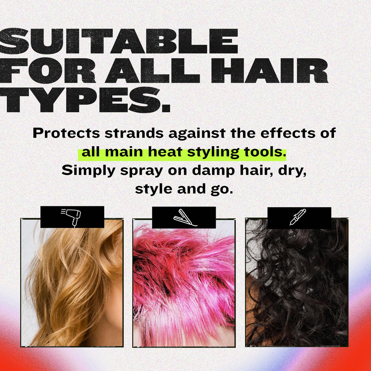 TIGI Bed Head before and after demonstrating frizz reduction