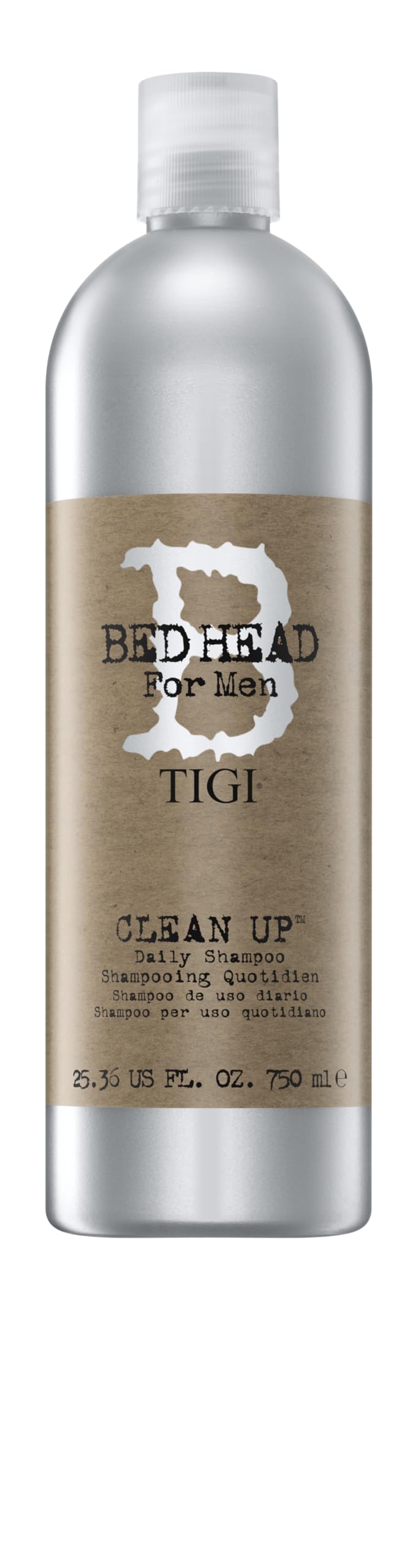 TIGI Bed Head front packaging showing label and 25.36 fl oz size for easy identification