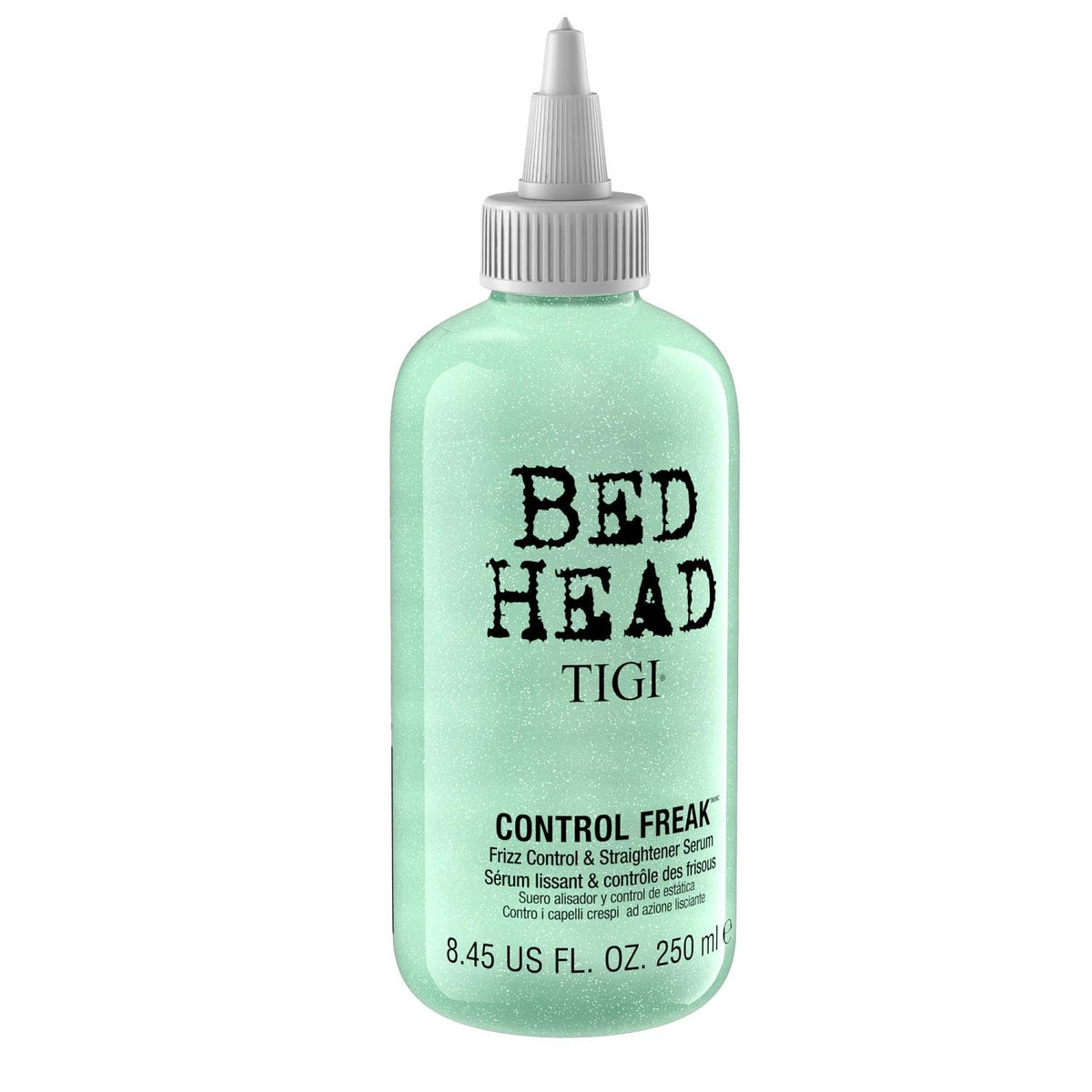 TIGI Bed Head pump nozzle detail making controlled dispensing simple and mess-free