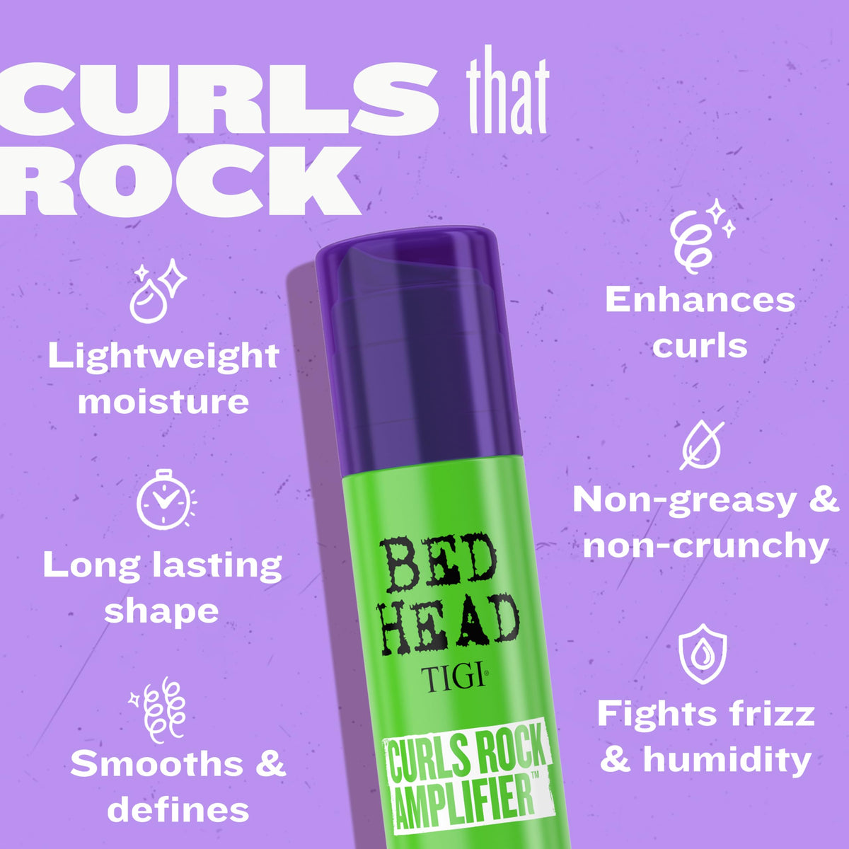 TIGI Bed Head applied to damp hair in hand to show easy distribution