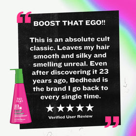 TIGI Bed Head surrounded by berries suggesting fruity fragrance and freshness