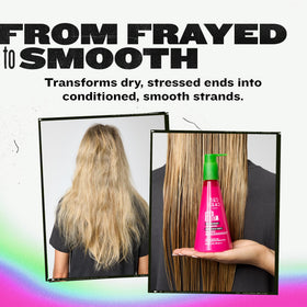 TIGI Bed Head bottle held in hand for scale to show 8 oz size