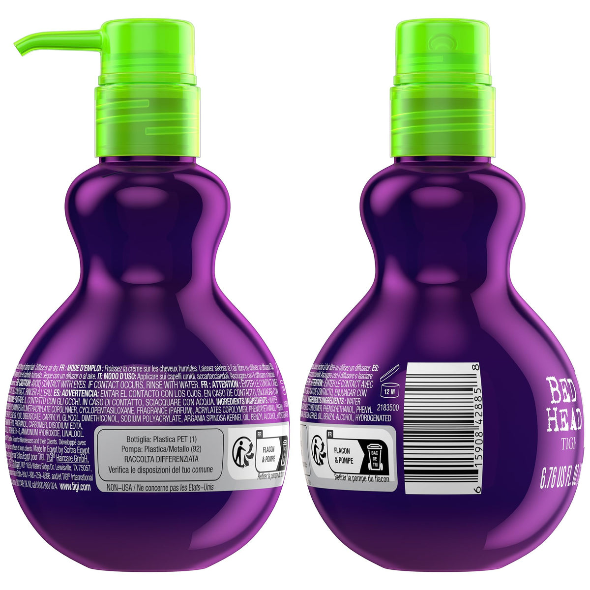 TIGI Bed Head open jar showing creamy texture and spreadability for easy application