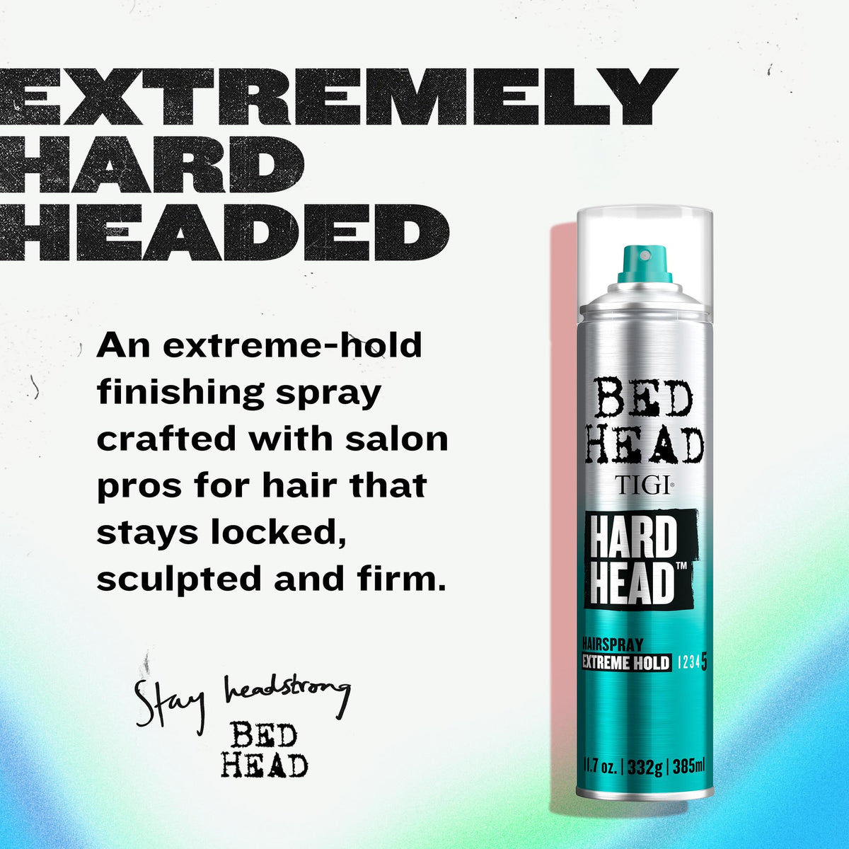 TIGI aerosol nozzle close-up demonstrating precise spray control
