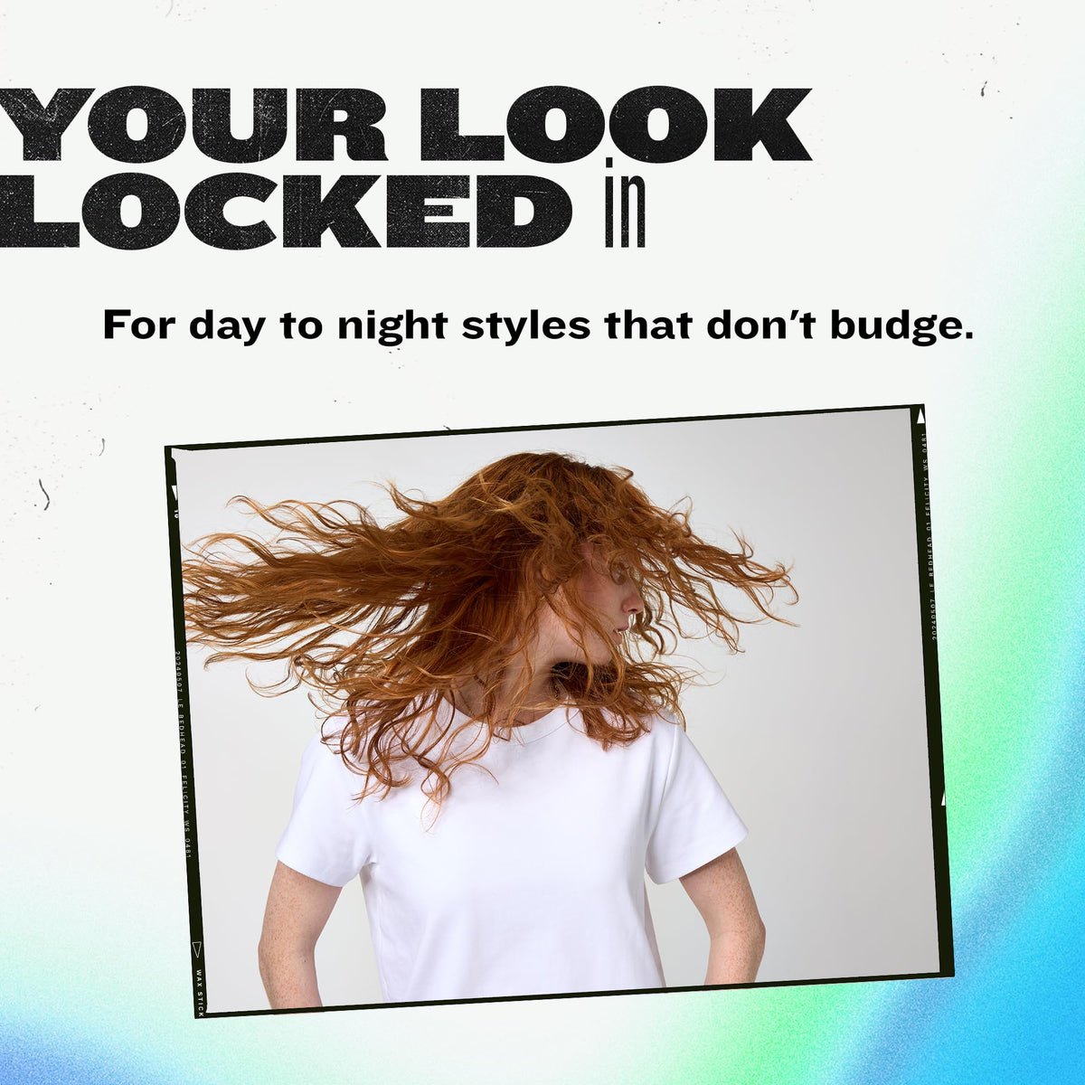 TIGI Bed Head styled hair after use showing glossy finish and strong hold benefit