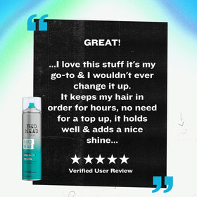 TIGI on curly hair controlling frizz and defining hold benefit