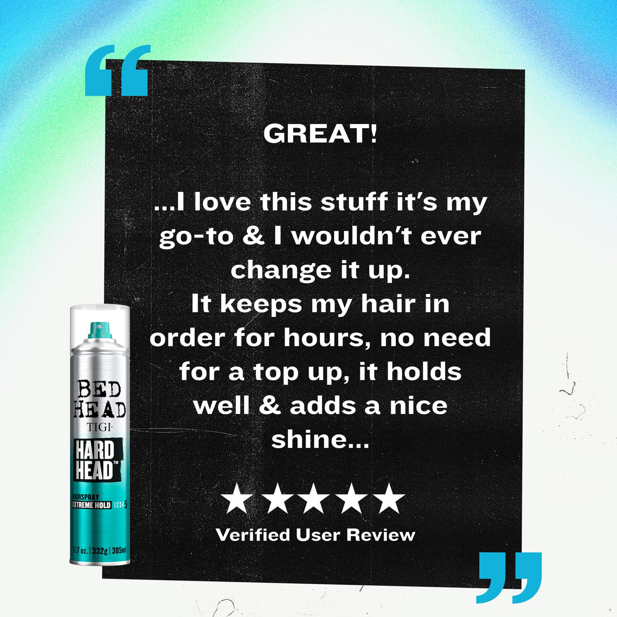 TIGI on bathroom counter in lifestyle scene for everyday styling convenience