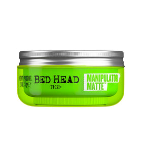 TIGI Bed Head jar front view showing label and compact packaging benefit