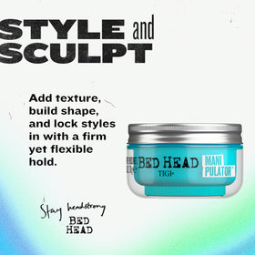 TIGI Bed Head open tub close-up of putty texture for easy application