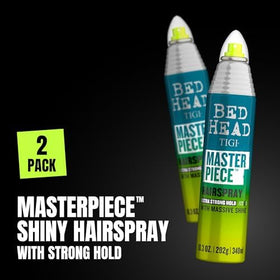 TIGI Bed Head spray action mist demonstrating even application and hold