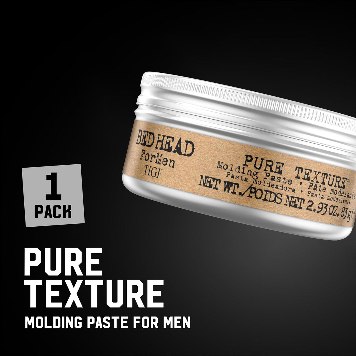 TIGI Bed Head open tub showing cream-to-paste texture for easy styling