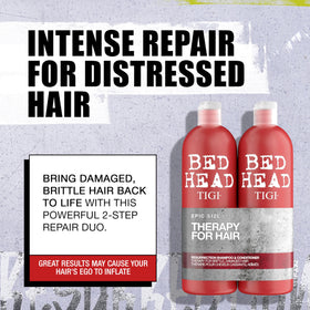TIGI Bed Head pump and cap detail highlighting easy dispensing and control
