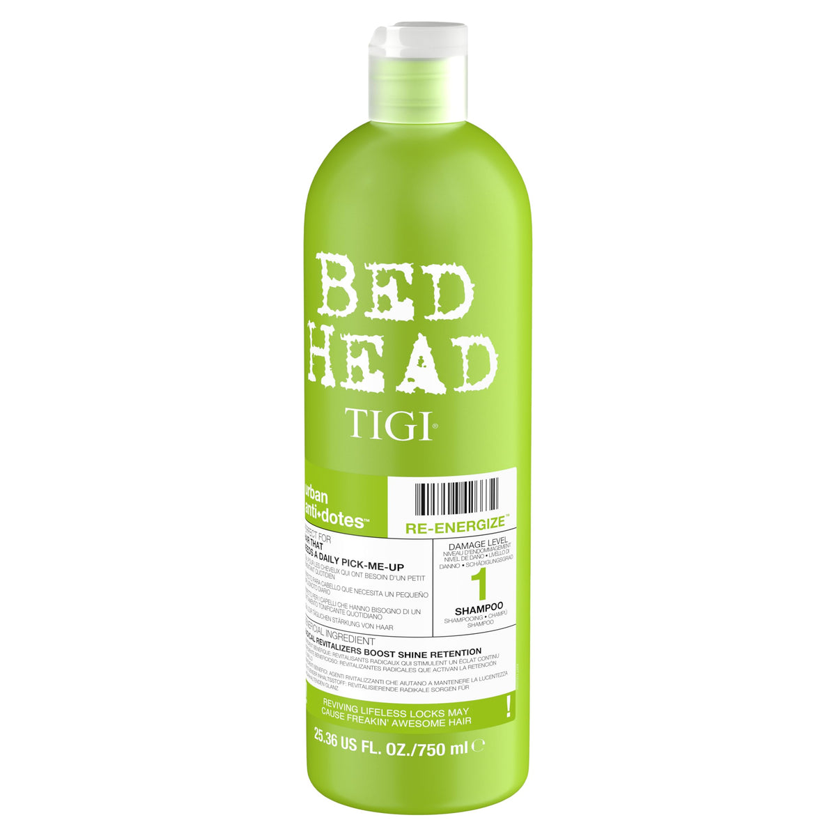 TIGI Bed Head shampoo displayed in bathroom setting conveying salon-quality daily care