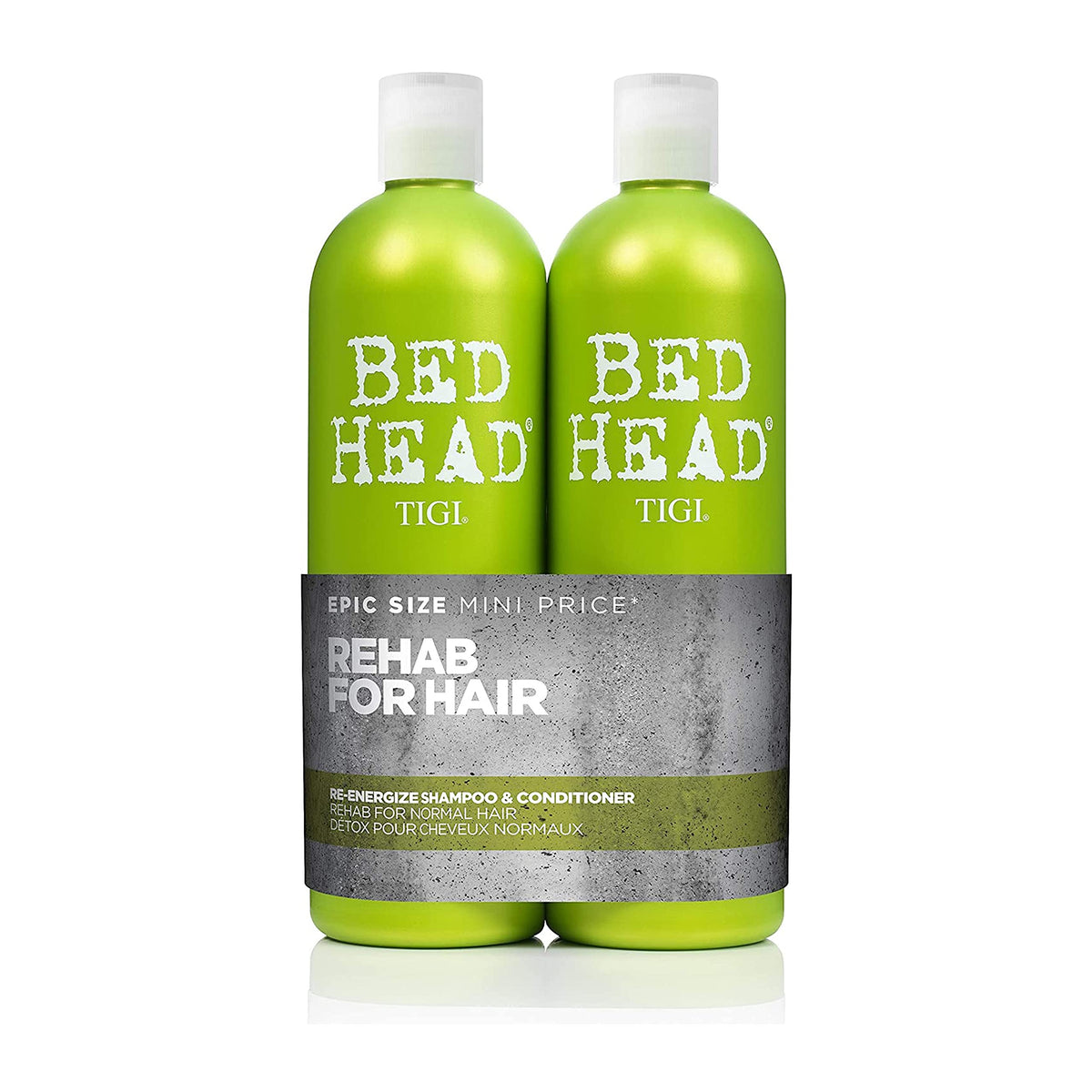 TIGI Bed Head front packaging showing duo and benefits
