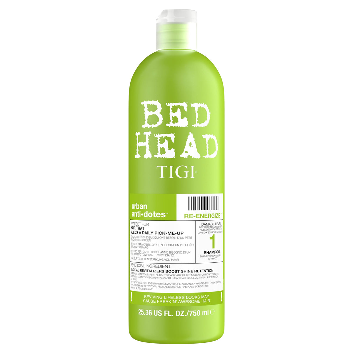 TIGI Bed Head front packaging showing bottle and product label for easy identification