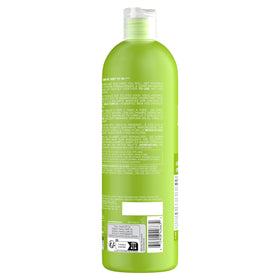 TIGI Bed Head shampoo in hand during use to show generous pump and everyday convenience