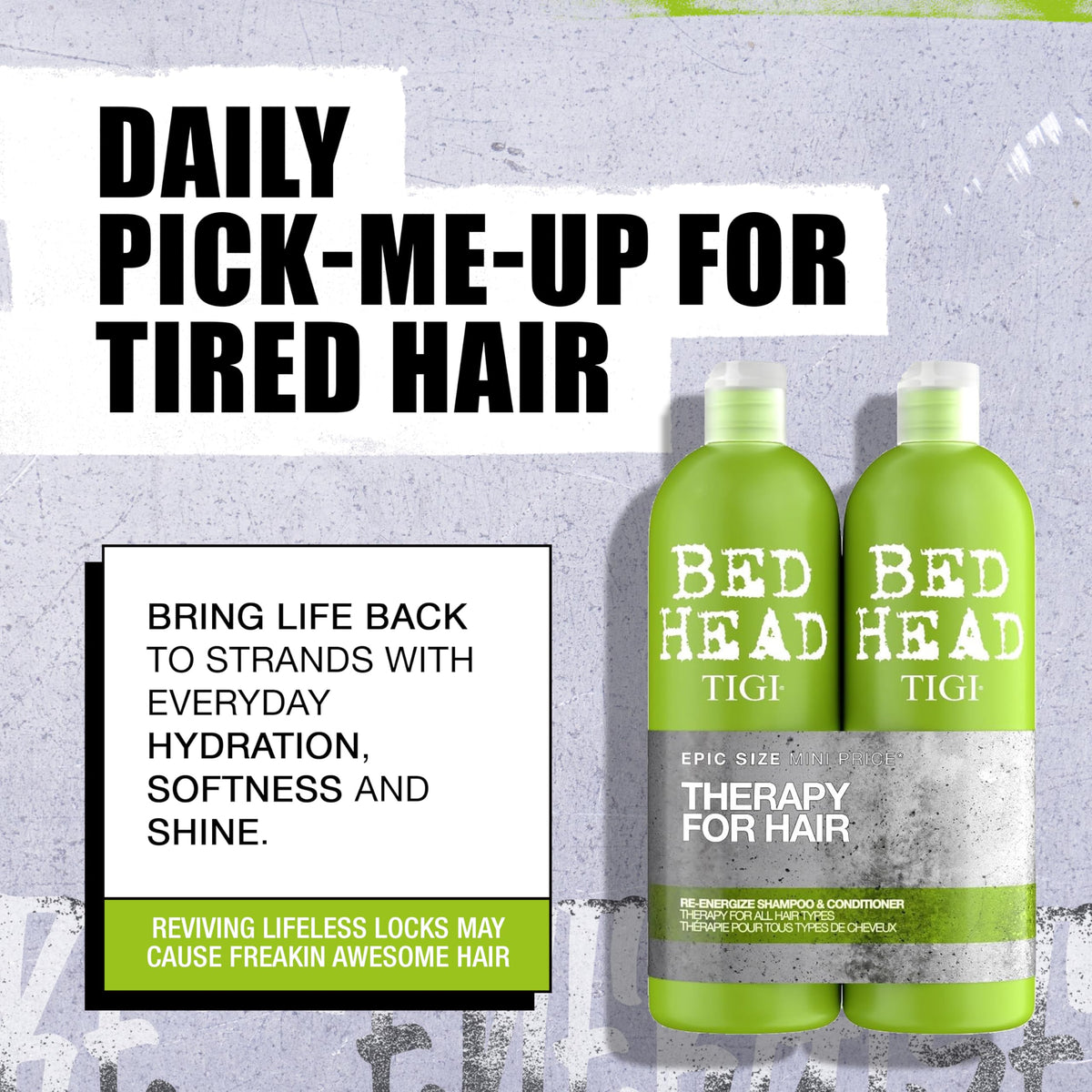 TIGI Bed Head close-up of shampoo texture for gentle cleanse