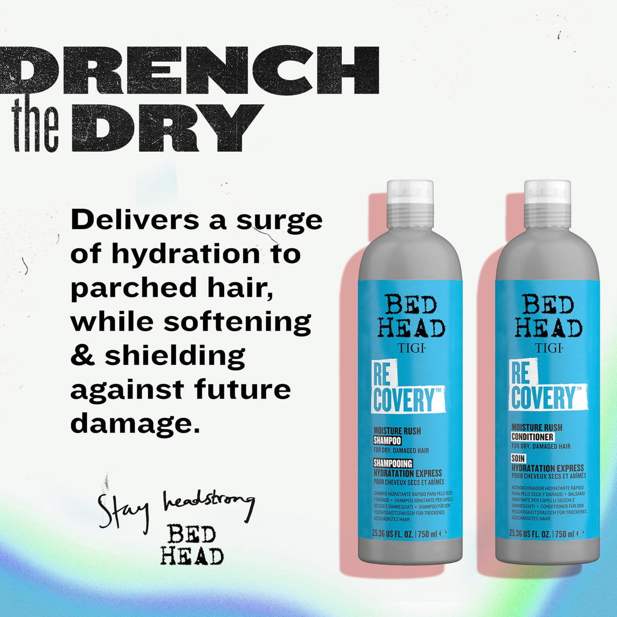 TIGI Bed Head conditioner texture close-up demonstrating creamy hydration