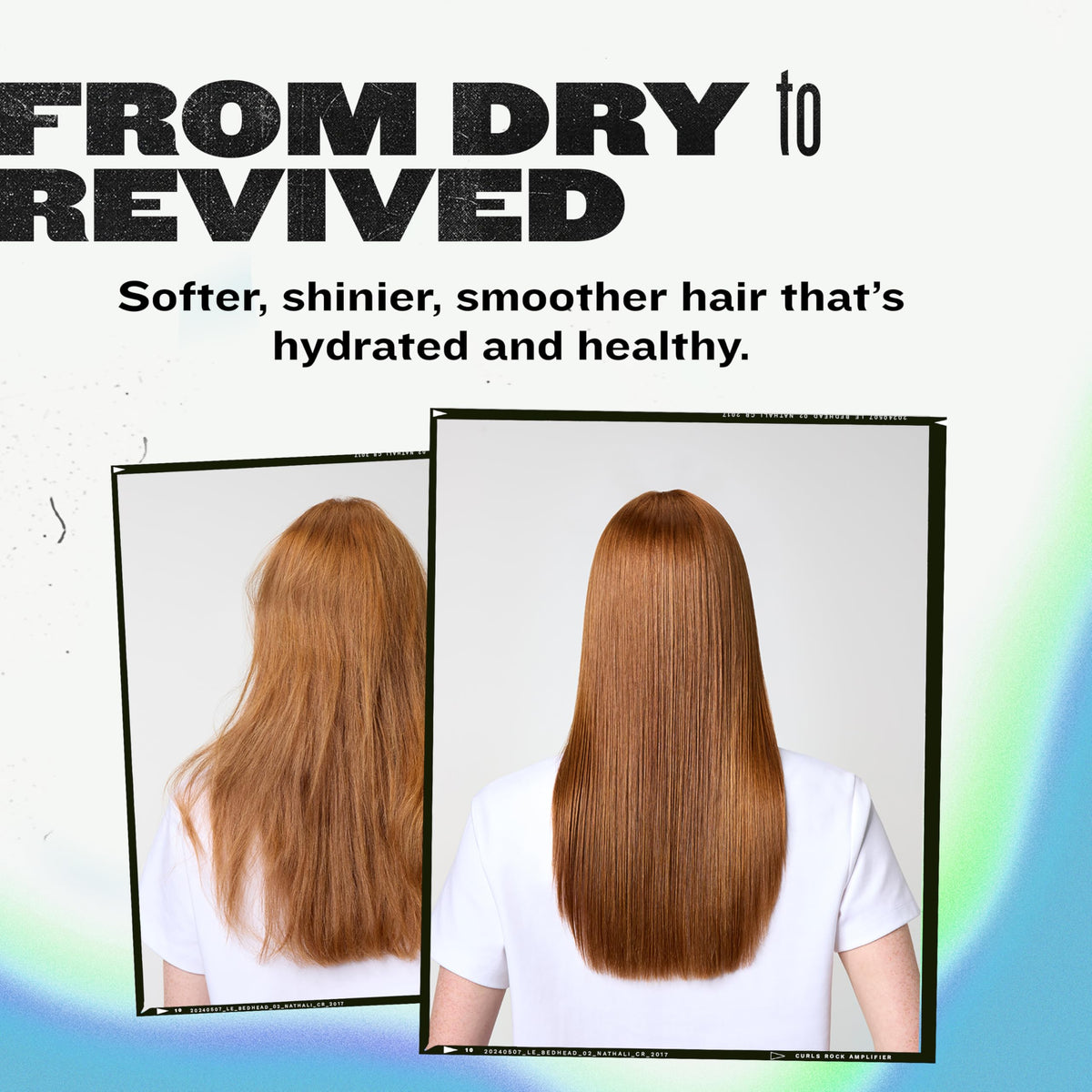 TIGI Bed Head duo on bathroom shelf conveying salon-quality results